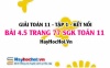 Bài 4.5 SGK Toán 11 tập 1 Kết nối tri thức